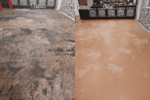 Concrete Floor Glue Removal & Cleaning Services In The UK 07760775039